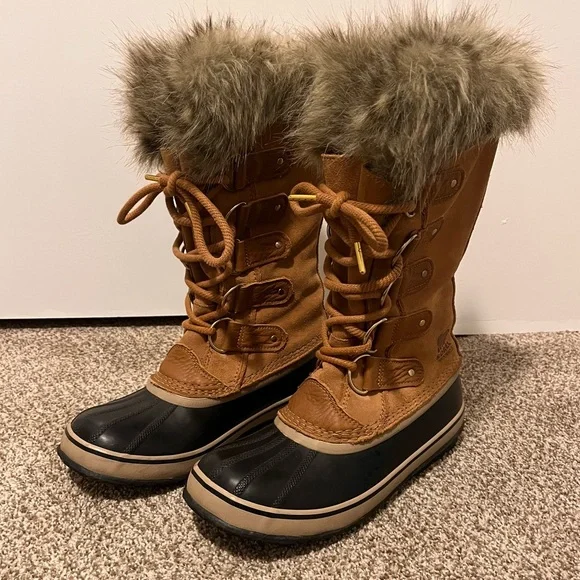 Sorel Joan of Artic Brown Winter Boots Thigh High Snow - Picture 1 of 8